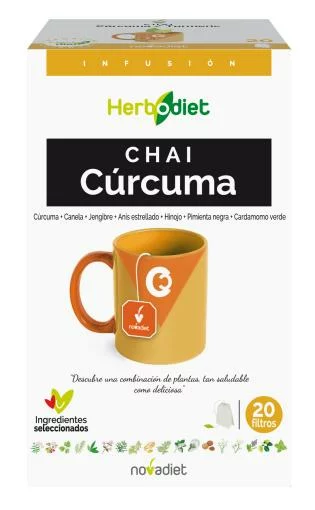 plantas en filtro HERBODIET CHAI CURCUMA