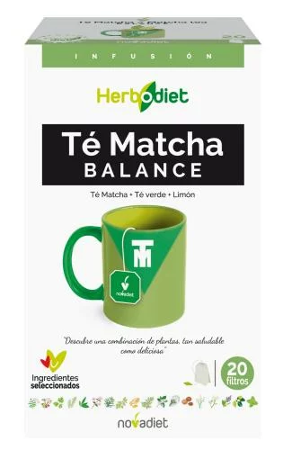 plantas en filtro HERBODIET TE MATCHA BALANCE 20 FILTROS