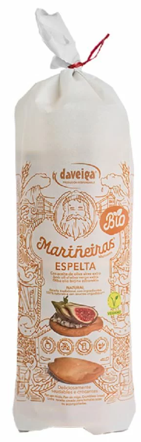 aperitivos y frutos secos MARIÑEIRAS ESPELTA BIO 180 GR