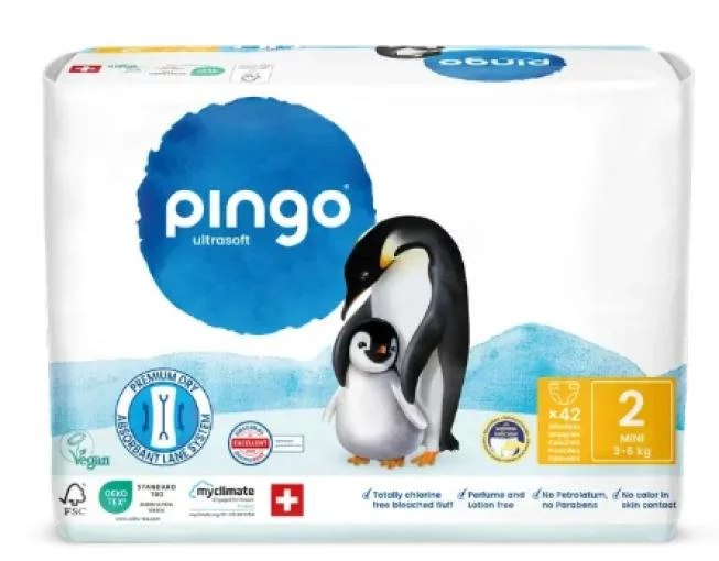 higiene infantil PAÑALES T2 3-6 Kg BIO 42 UDS