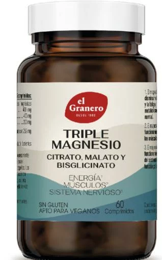minerales TRIPLE MAGNESIO 60 COMP
