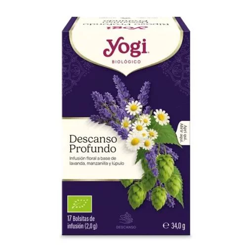 plantas en filtro YOGI TEA DESCANSO PROFUNDO BIO 17 BOLSITAS