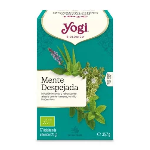 plantas en filtro YOGI TEA MENTE DESPEJADA BIO 17 BOLSITAS