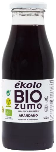 bebidas ZUMO DE ARANDANOS 100% EXPRIMIDO BIO 500ML