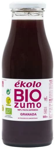 bebidas ZUMO DE GRANADA 100% EXPRIMIDO BIO 500ML