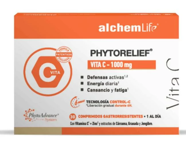 vitaminas PHYTORELIEF VIT C 1000MG 30 COMP
