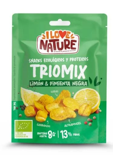 aperitivos y frutos secos SNACK PROTEIN TRIOMIX LIMON-PIMIENTA 30G
