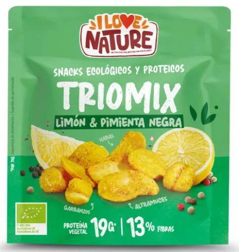 aperitivos y frutos secos SNACK PROTEIN TRIOMIX LIMON-PIMIENTA 70G